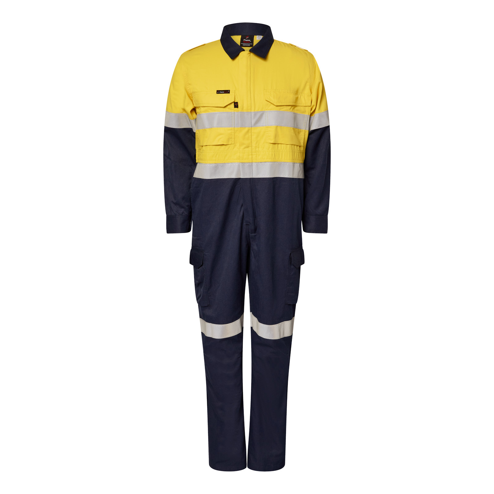 HRC2 INHERENT HI VIS REFLECTIVE COVERALL illustration
